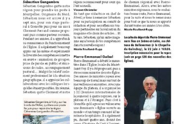 Mouvement pastoral : Départ de la région, départ à la retraite