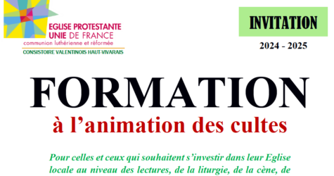 Formation à l’animation des cultes