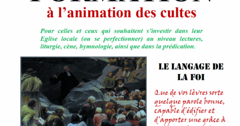 Formation à l’animation des cultes