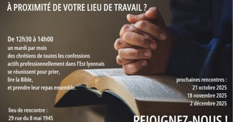 Une pause spirituelle à proximité de votre lieu de travail ?