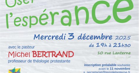 Conférence-Débat « Oser l’espérance »