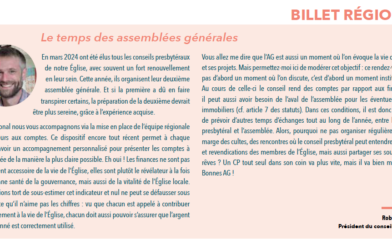 Billet régional : Le temps des assemblées générales