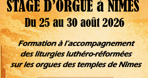 Stage d&rsquo;orgue – Nîmes